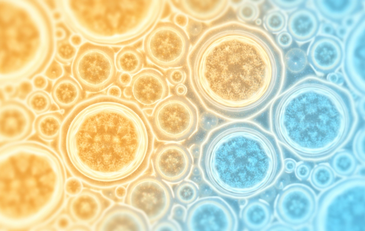 Abstrakte Darstellung metabolischer Energieprozesse